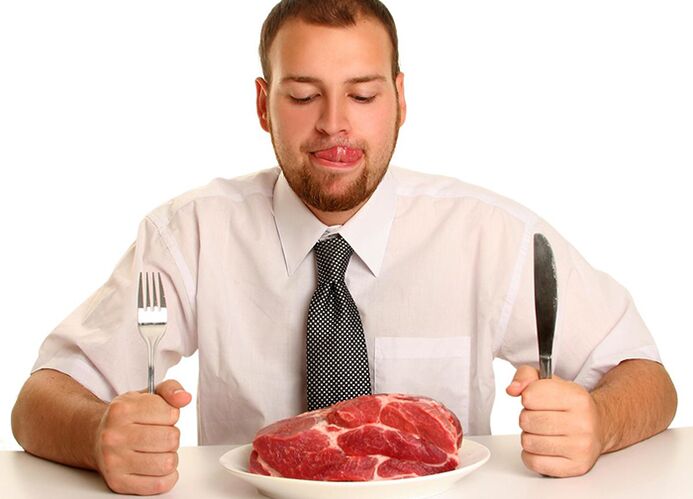 Red meat in the diet of men